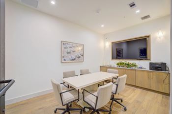 Clubhouse conference area